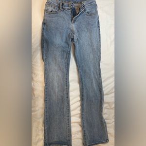 Blue low waisted flare brandy Melville/john galt jeans size small
